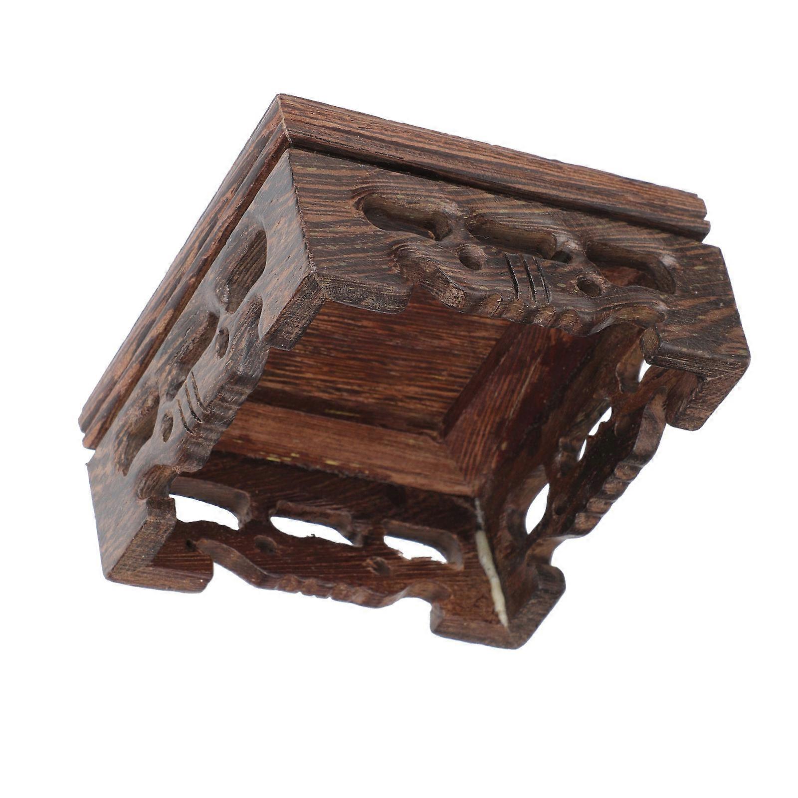 Delicate Display Stand for Home Craft Decorations 1pc Coffee Synthetic Materials