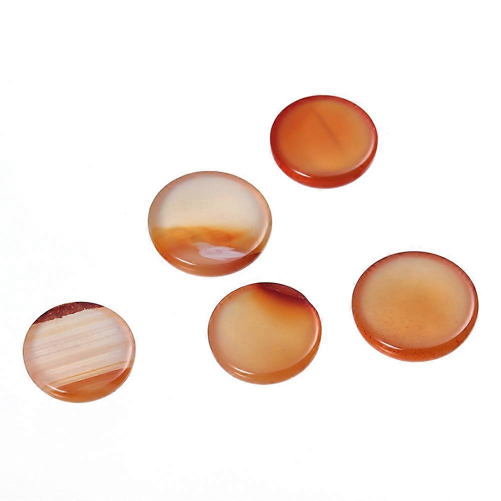Round Shape Jewelry Components 20Pcs DIY Jewelry Making Supplies For Craft Projects Coffee 0.8X0.8cm