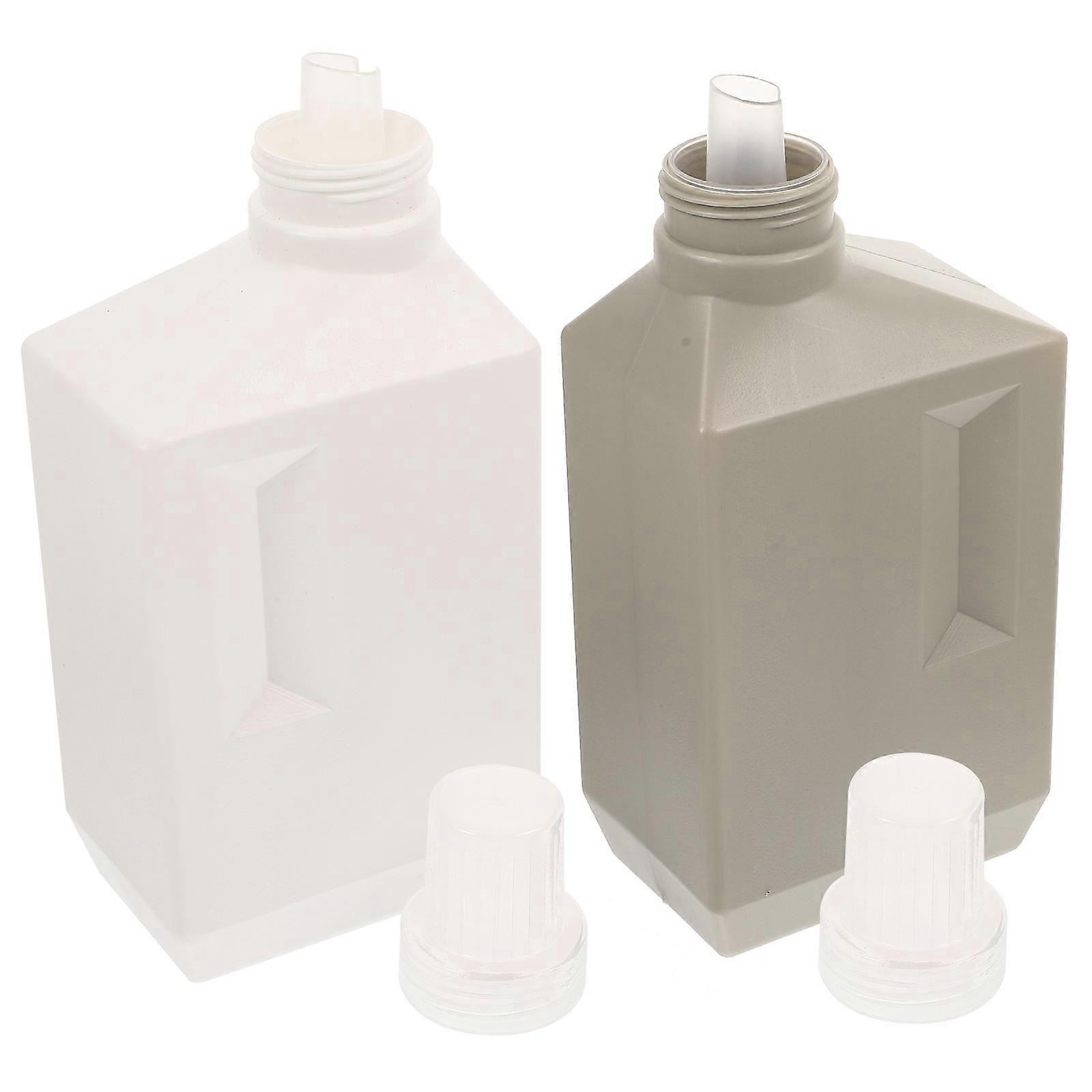 Multipurpose Laundry Liquid Dispenser Bottle Set of Two Featuring Refillable Durable Pe Containers for Travel Needs