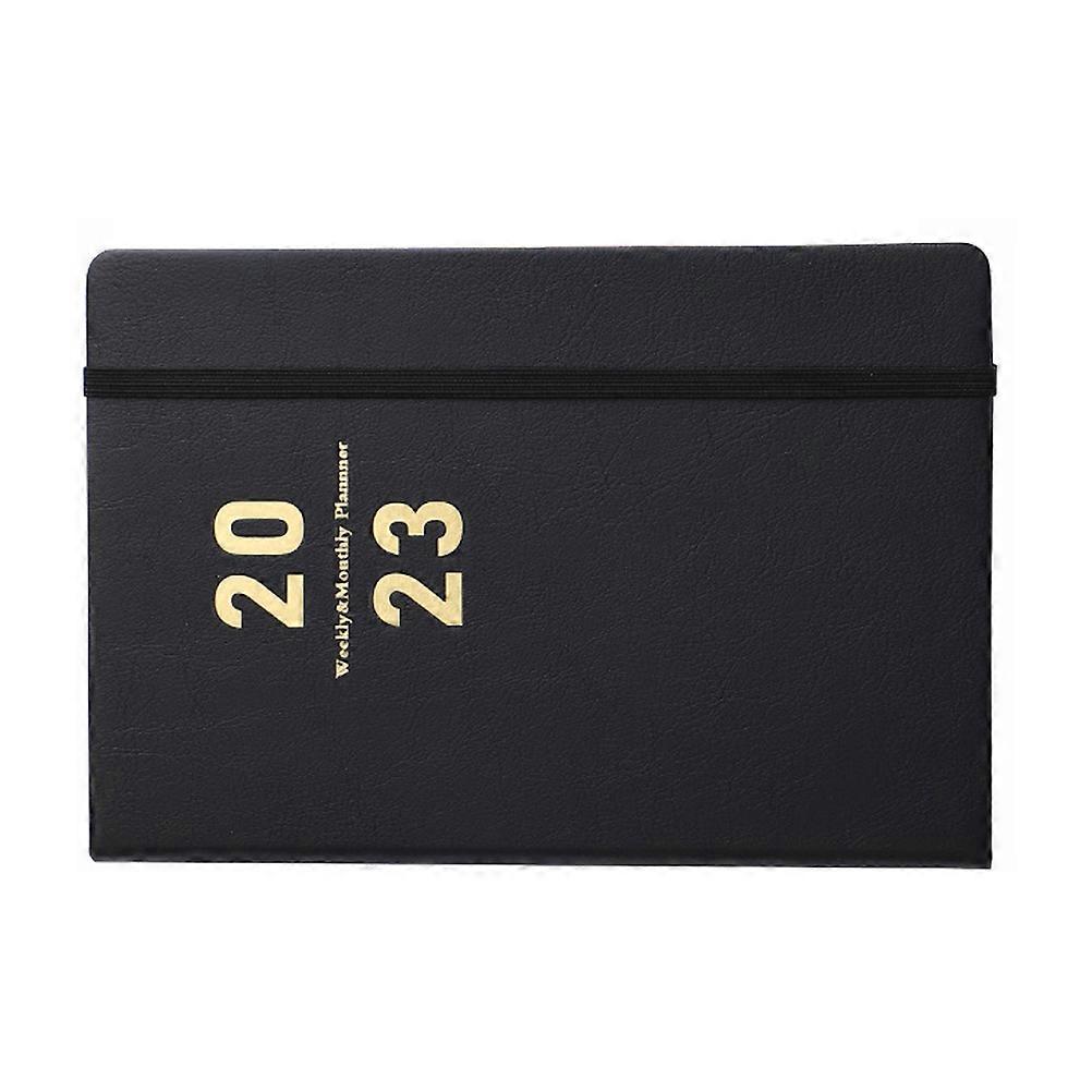 Daily Schedule Planner A5 Notebook for Students Office Use Black Paper Material 1Set