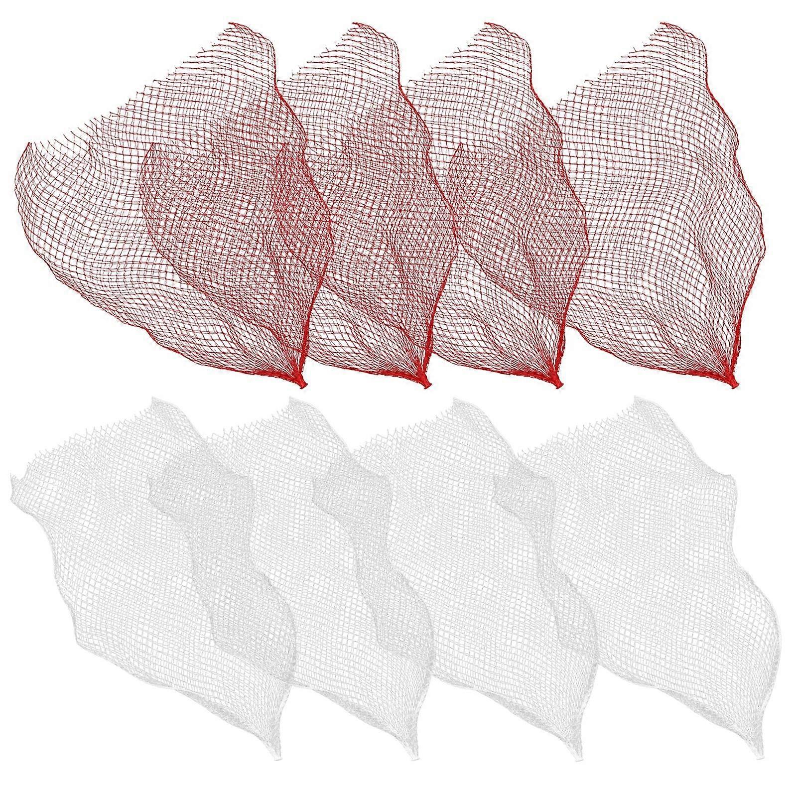 Fruits Netting Bags 200Pcs Assorted Color Mesh Storage Solution For General Users With 50x2.5cm Size Offering Maximum Breathability