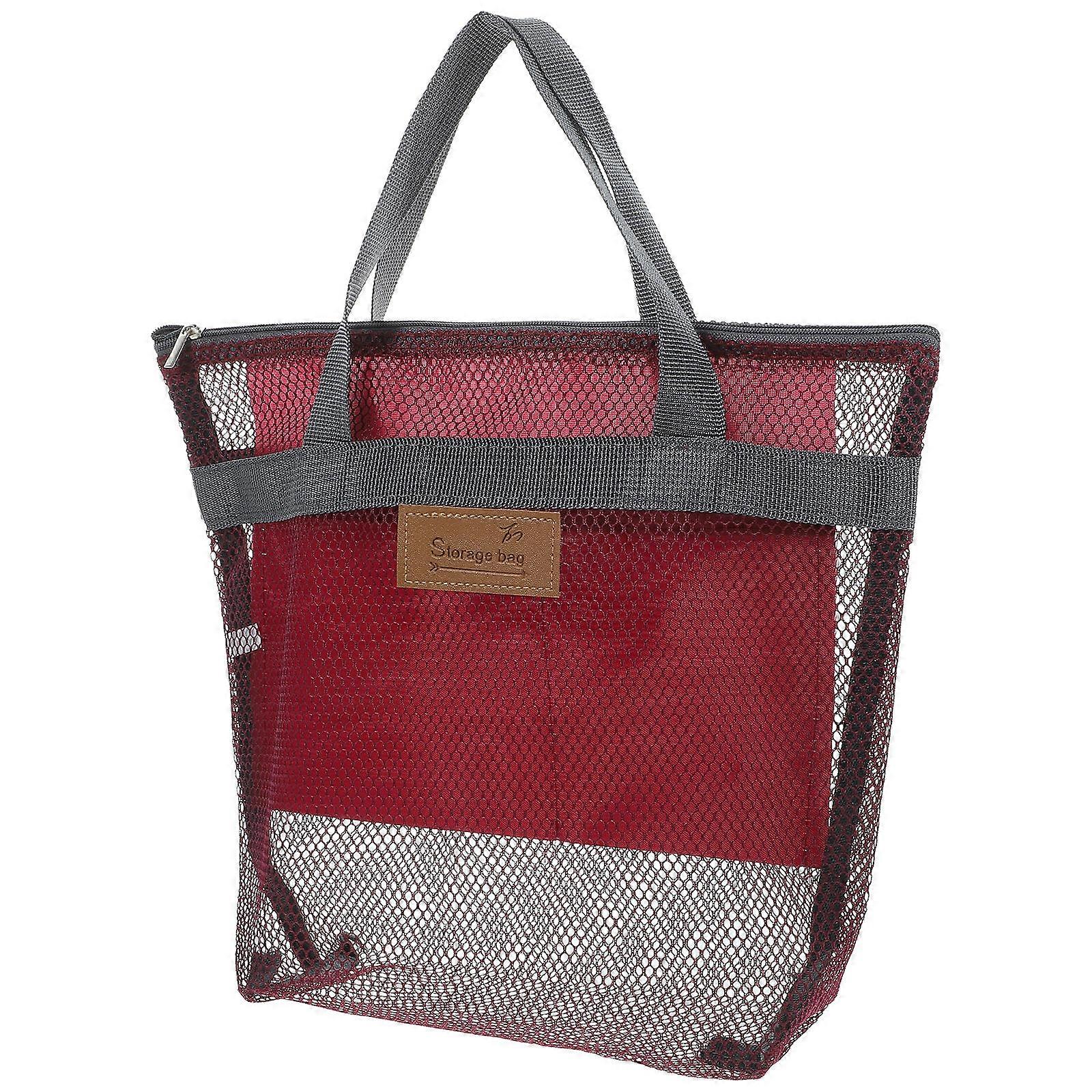 Toiletries Bag For Women Beach Enjoyment Designed For Convenient Storage In Dark Red - 2Pcs