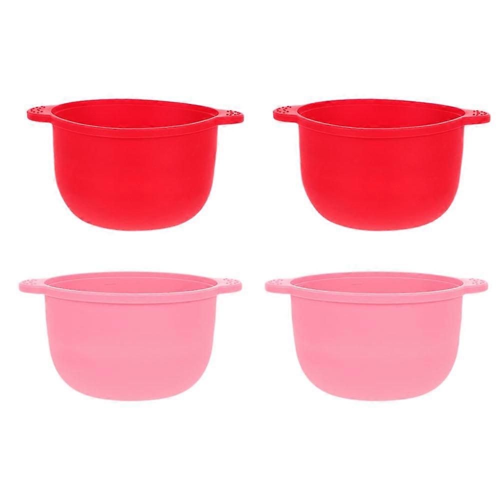 Folding Silicone Bowls for Home Use Practical Wax Melting Pots with Large Capacity 4Pcs Assorted