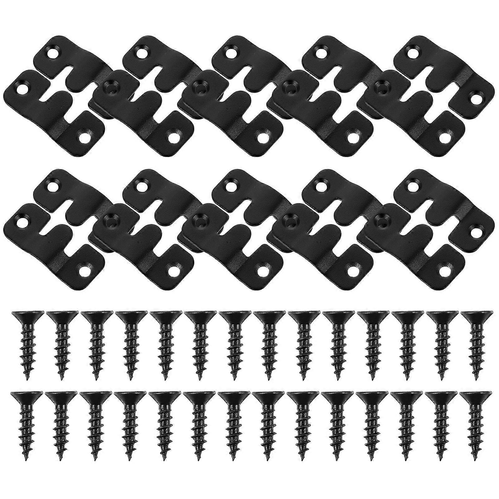 Heavy Duty Interlocking Mirror Hangers   10 Sets Durable Wall Art Brackets for Frames, Mirrors & Artwork Display