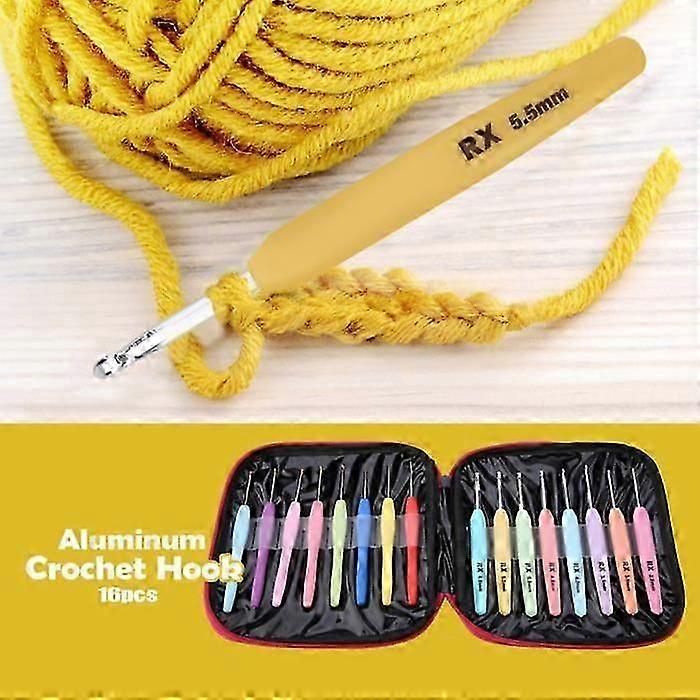 Crochet Hooks Easy to Use Crochet Set, Durable Crochet Kit, Convenient Thin Line Easy Haberdashery Knitting