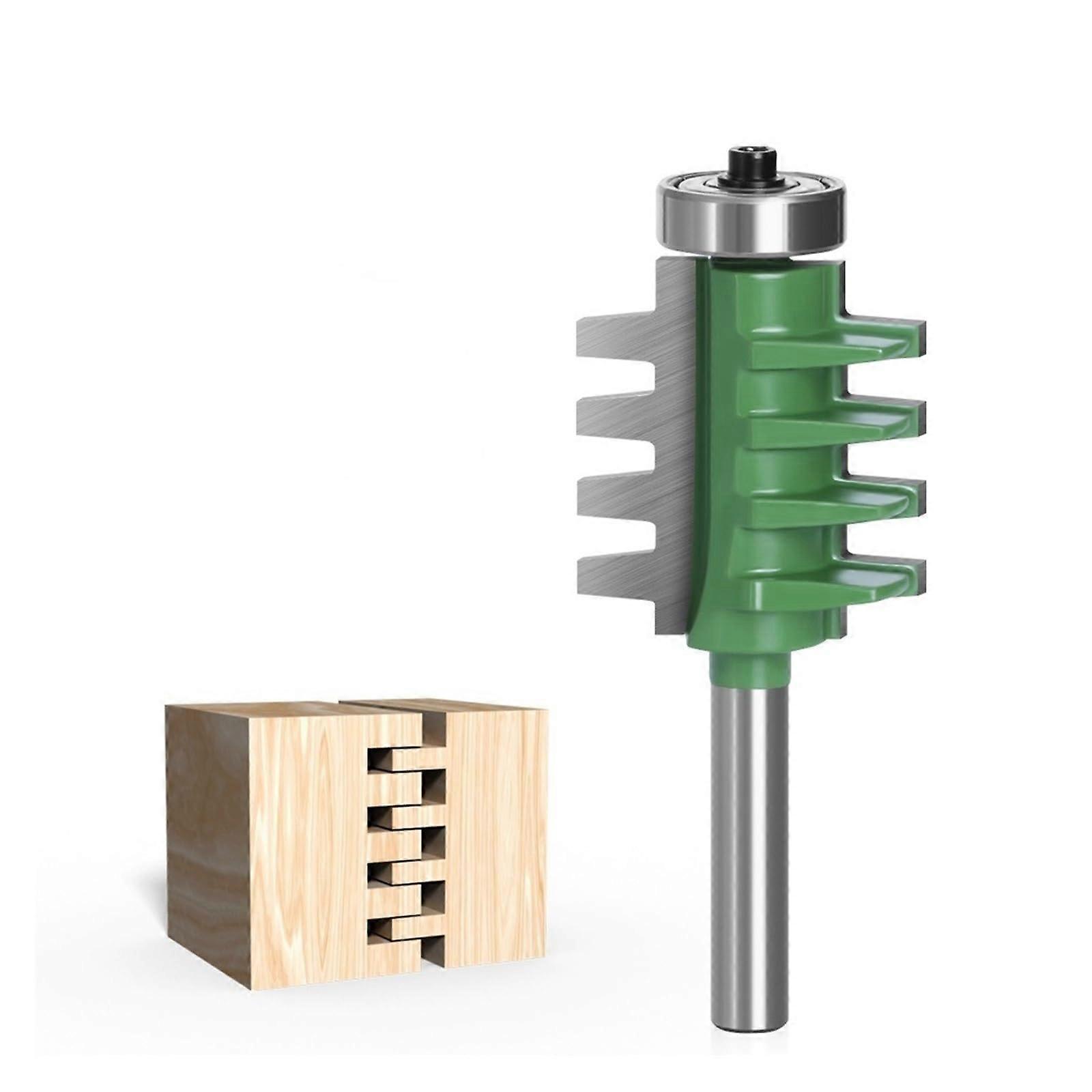 Finger Joint Router Bit, 8 mm Shank, 1 Piece, Glue Joint Router Bit For Woodworking Tools, One Size, One Color