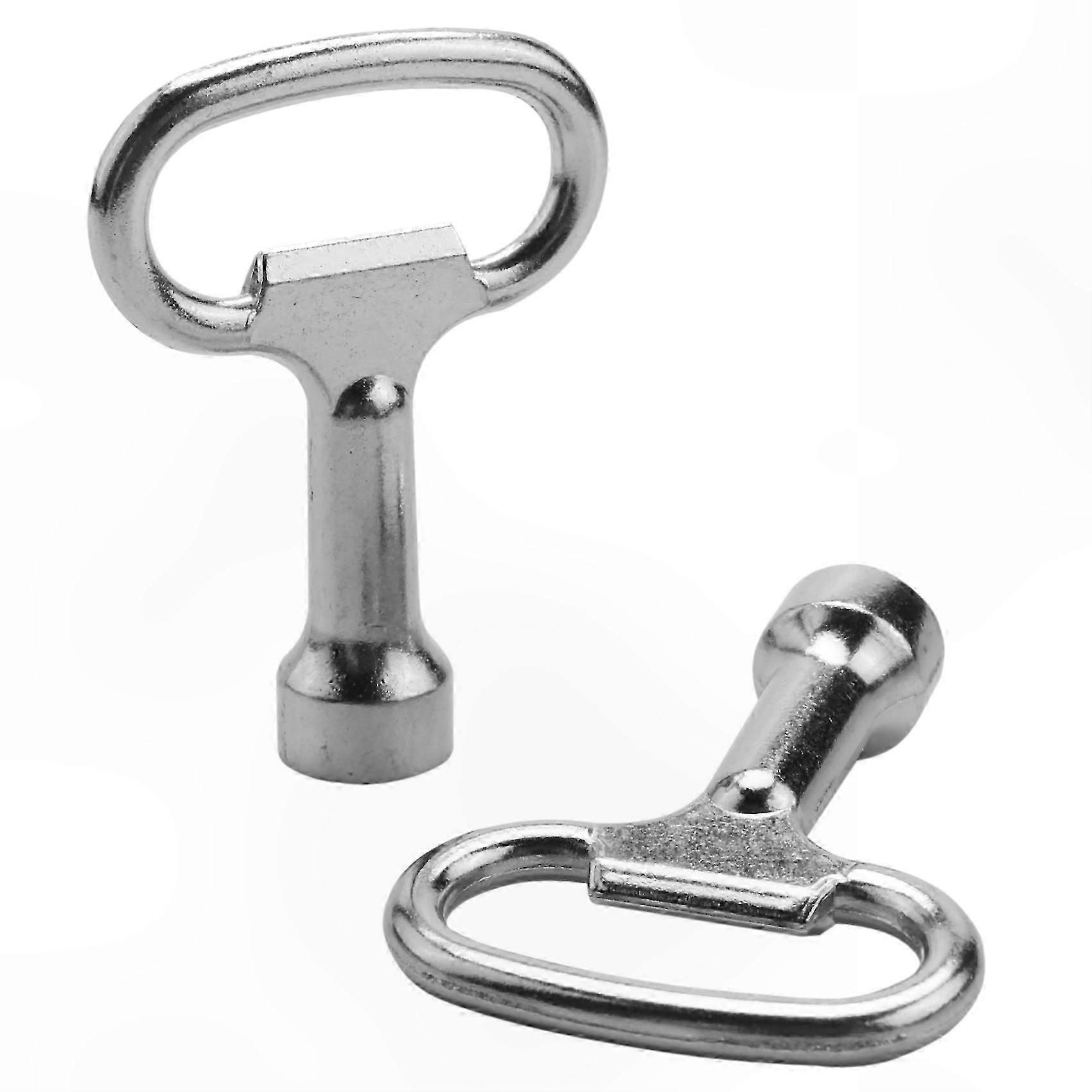 Triangular Metal Panel with Key Slot for Bolt, 8mm x 2, Triple-Cornered Design