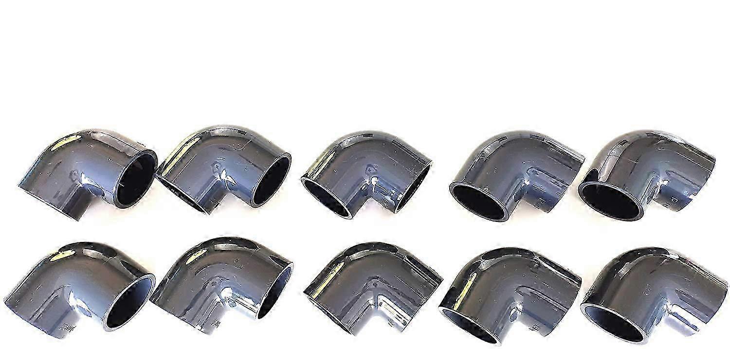 مجموعة من 10 أكواع 90 50 مم حمام سباحة بضغط PVC وسقي 5 سم 50 مم