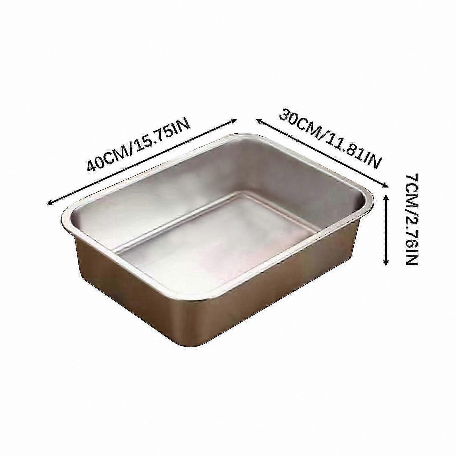 Extra Large Stainless Steel Litter Box for Small Cats and Rabbits Rustproof Non-Stick Smooth Surface Odor-Free Cleanup Solution