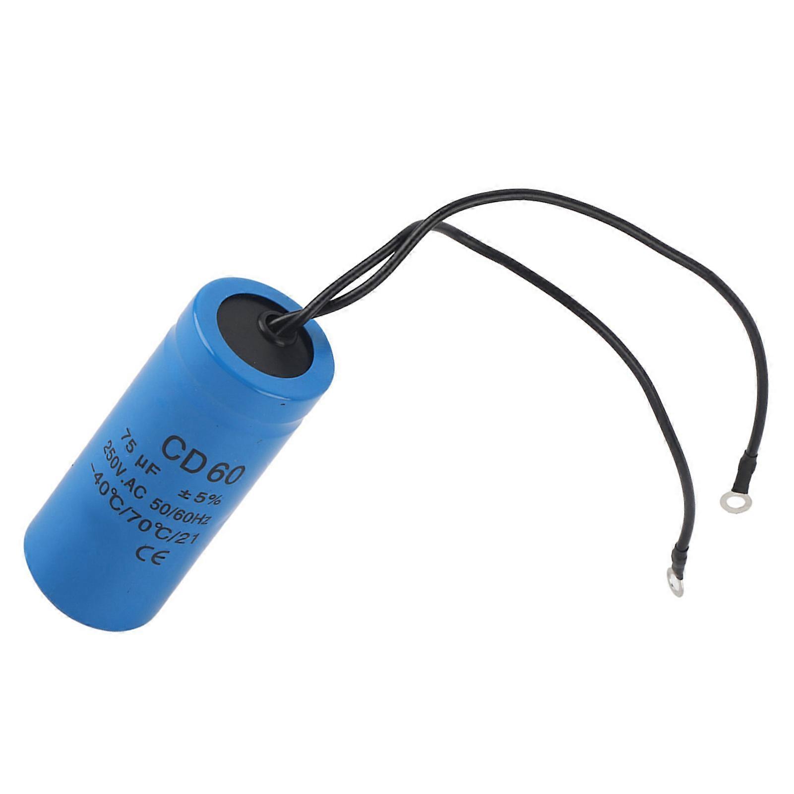 CD60 75uf מנוע AC פועל קבל התחלתי 75MFD קבל HVAC