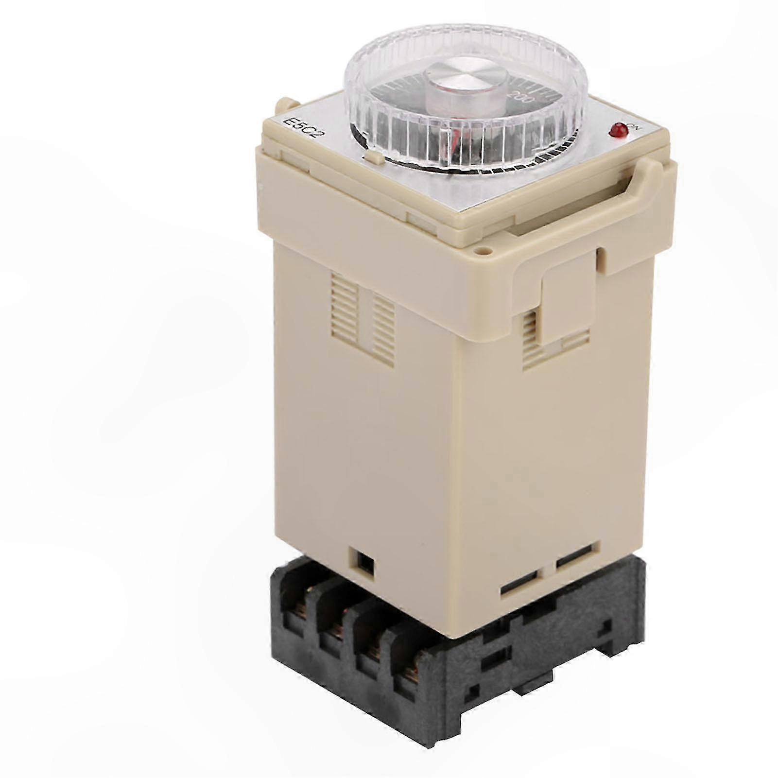 DIN Rail Mountable Analog Temperature Controller with Dial Display for Temperature Regulation