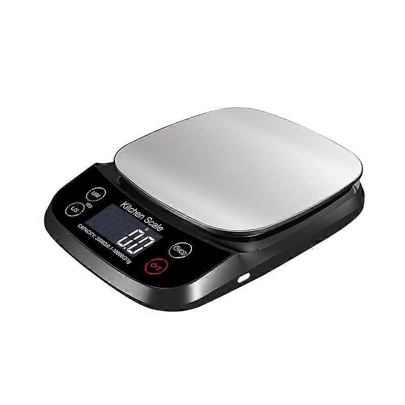 Electronic kitchen gram scale, dual-range, waterproof and rechargeable, meets weighing needs for cooking and baking