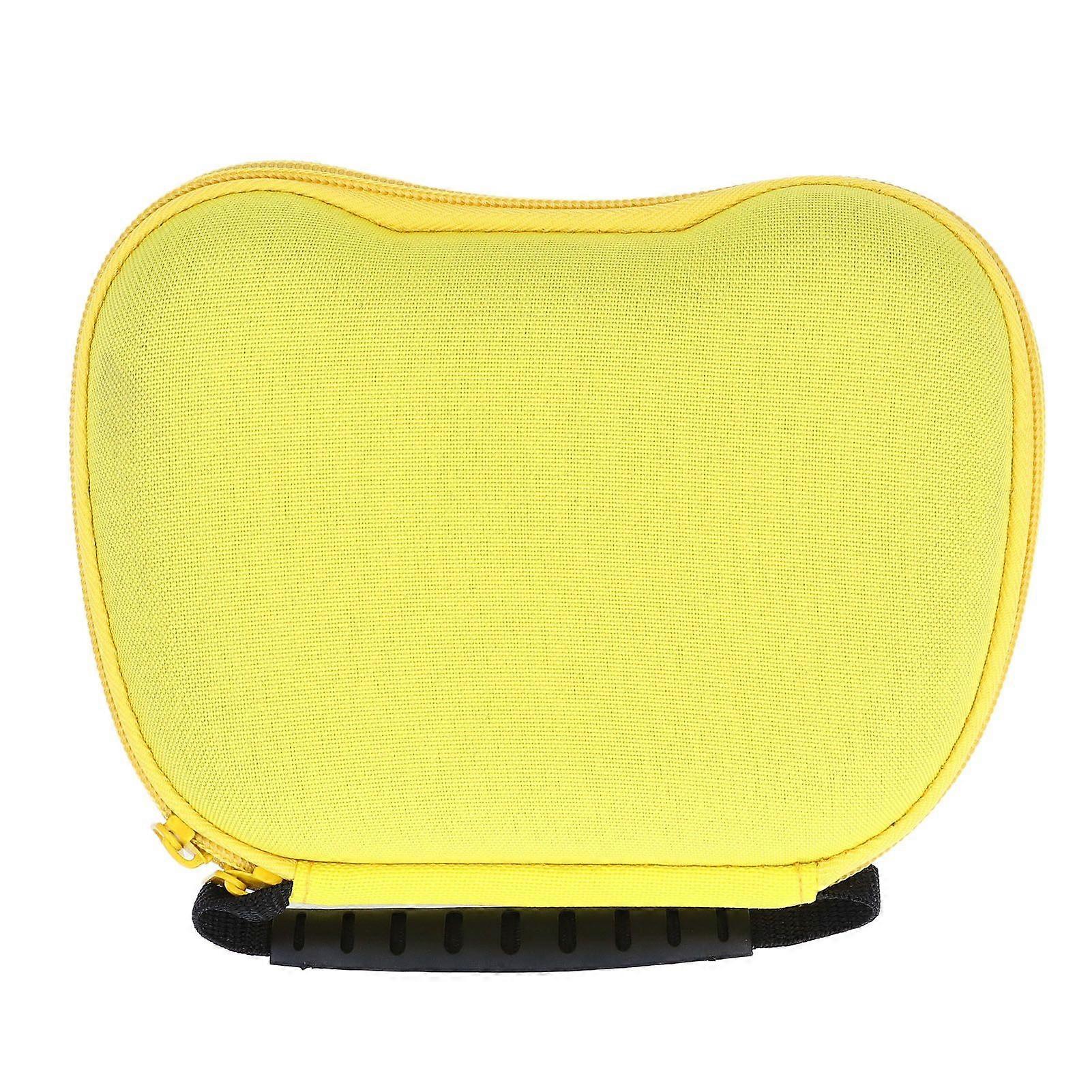Game Controller Storage Case Hard Nylon Portable with Metal Zipper Protective Case for Series X S Game Controller Yellow