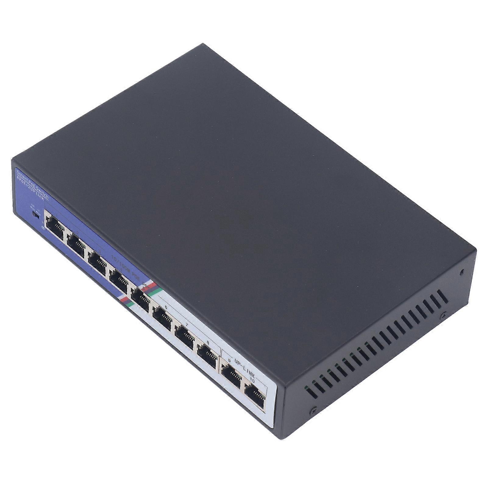 10-Port-Gigabit-POE-Switch ZX G0802FNC nicht verwaltetem US-Stecker mit 2 Gbit/s