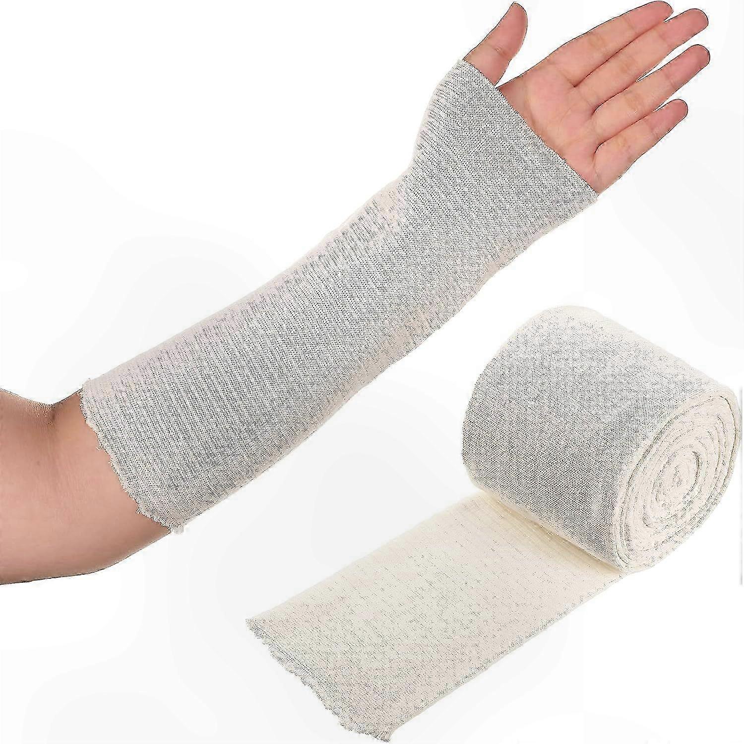 Cotton Sleeve Tubular Roll with Elastic Wrap for Support and Comfort