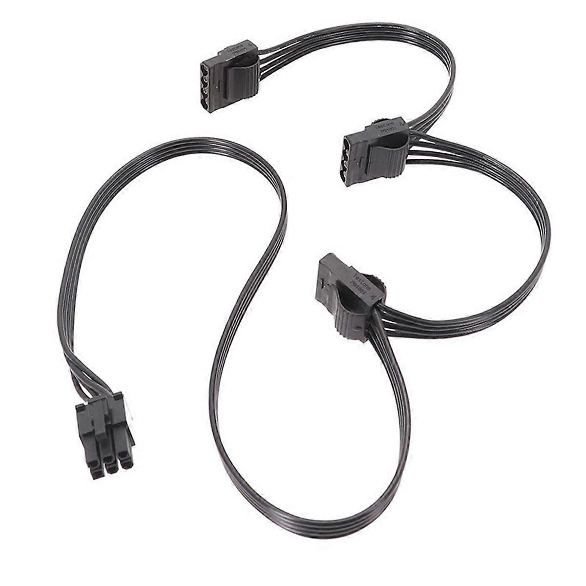 PCIe 6Pin Male to 3 IDE Power Supply Cable for X-1050XM2 X-1250XM2 X-Series - X-650 KM3 X-750 KM3 X-850 KM3 PSU