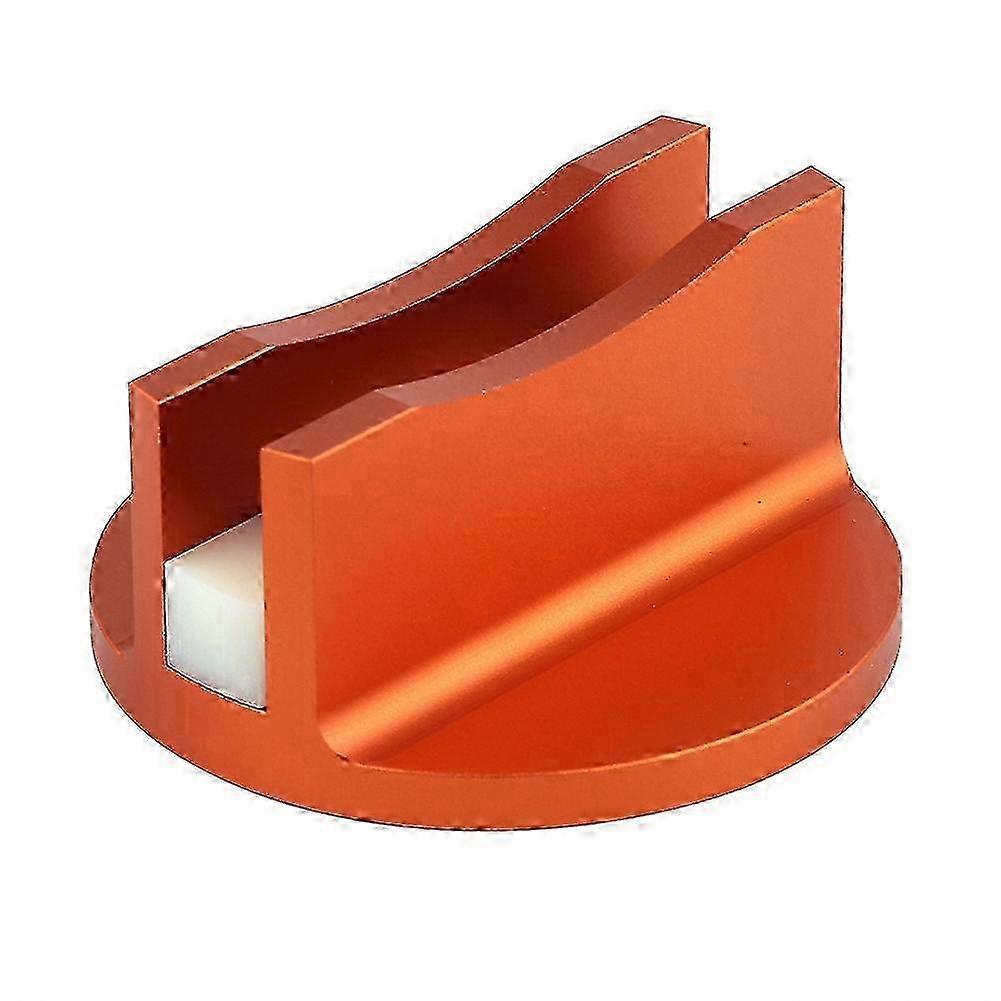 Aluminum Grooved Magnetic Jack Pad & Rail Adapter for Safe Lifting (Orange) Edition 0905