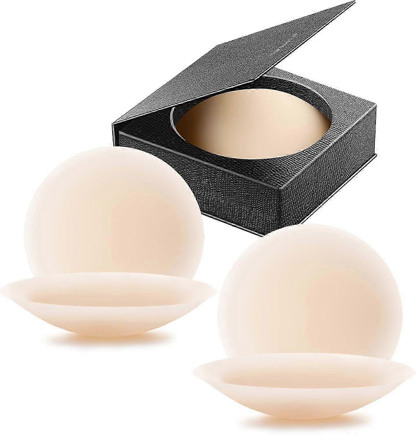 2025 Latest Model Nipple Covers 2 Pairs-Seamless and Sheer Adhesive Silicone