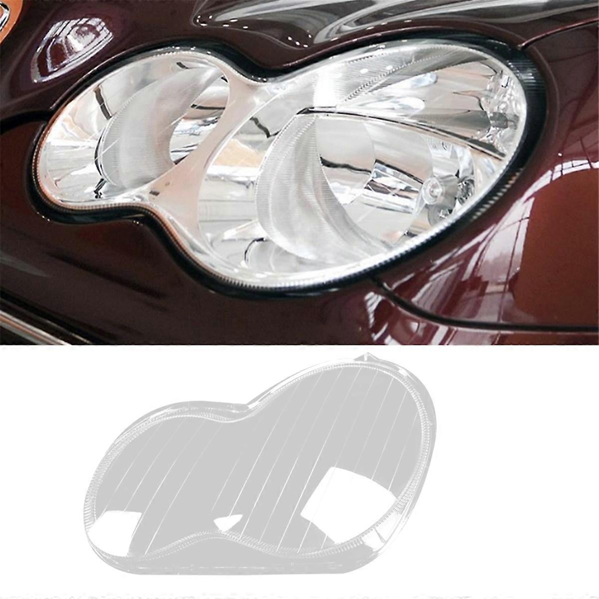 Car Front Headlight Cover Lampshades Lamp Shell Headlights Lens Cover for C Class W203 2004-2006