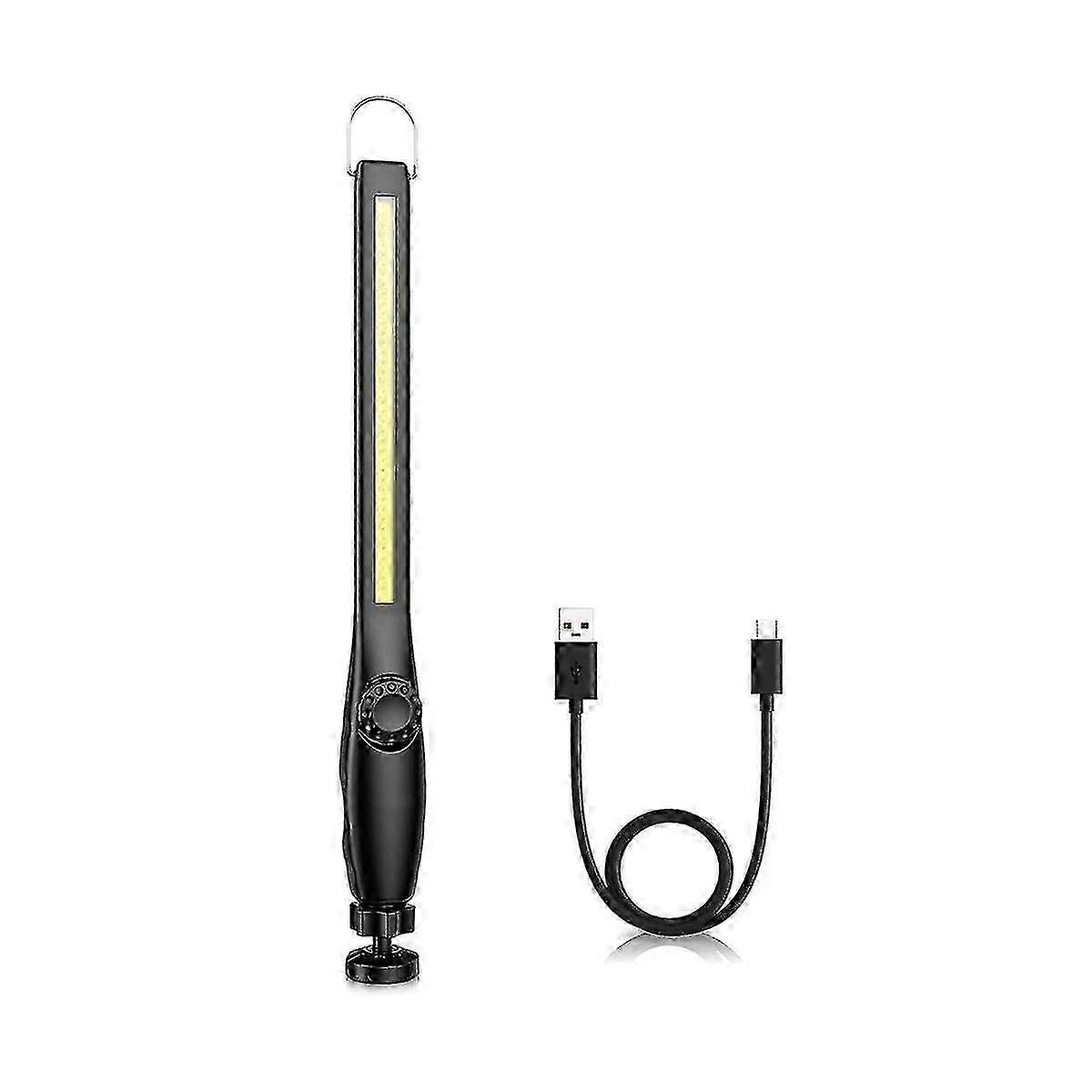 2025 1pcs Cob Led Flashlight Magnetic Work Light Usb Rechargeable Torch Hook Lantern Inspection Light Ca