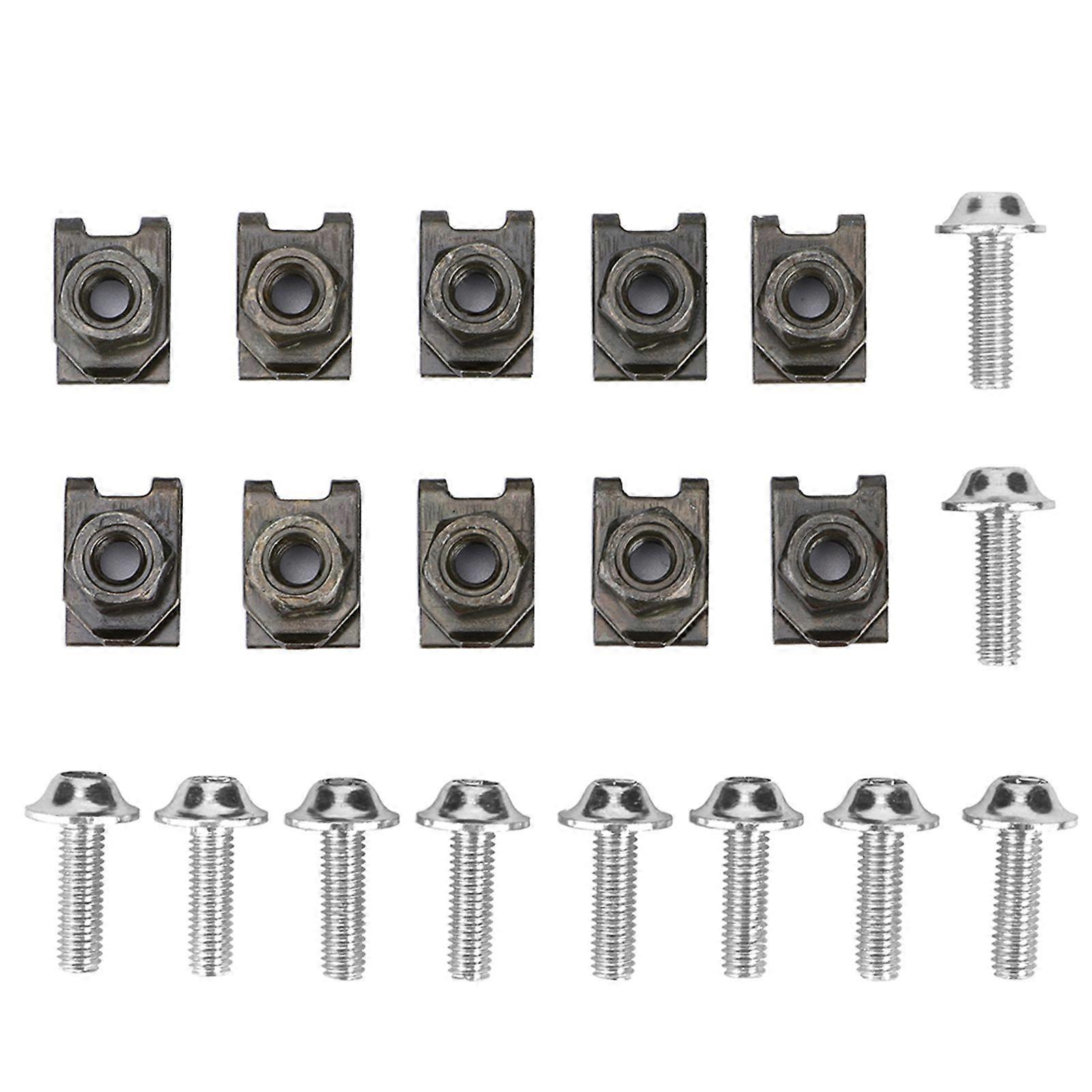 5*16MM Motorcycle Fairing Body Bolt Kit Screw Spire Speed Fastener Clip Nut