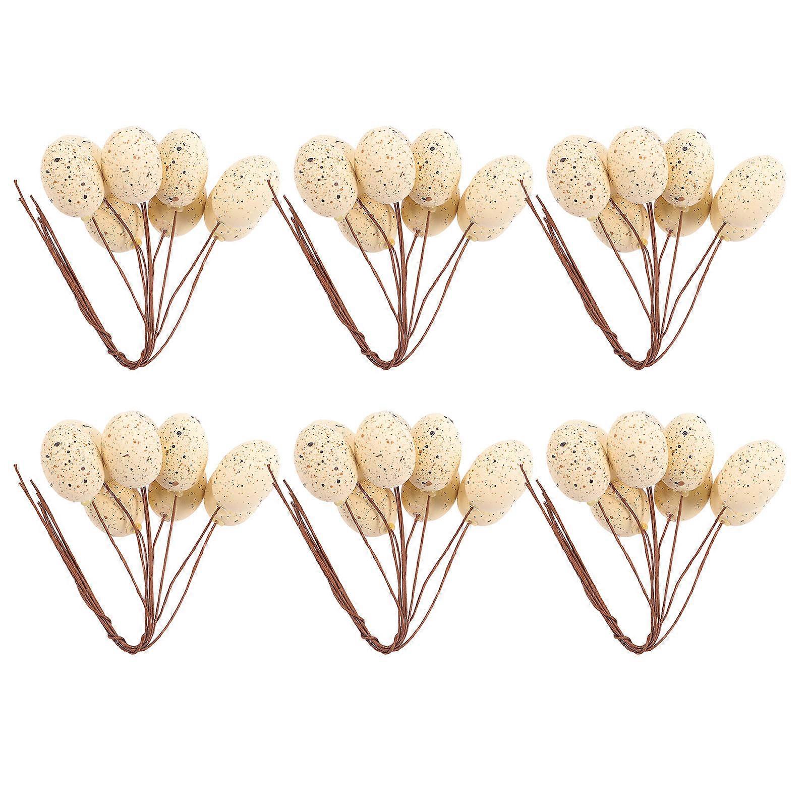 Easter Egg Stems Decorative Egg Bouquet for 30Pcs Easter Party Supplies