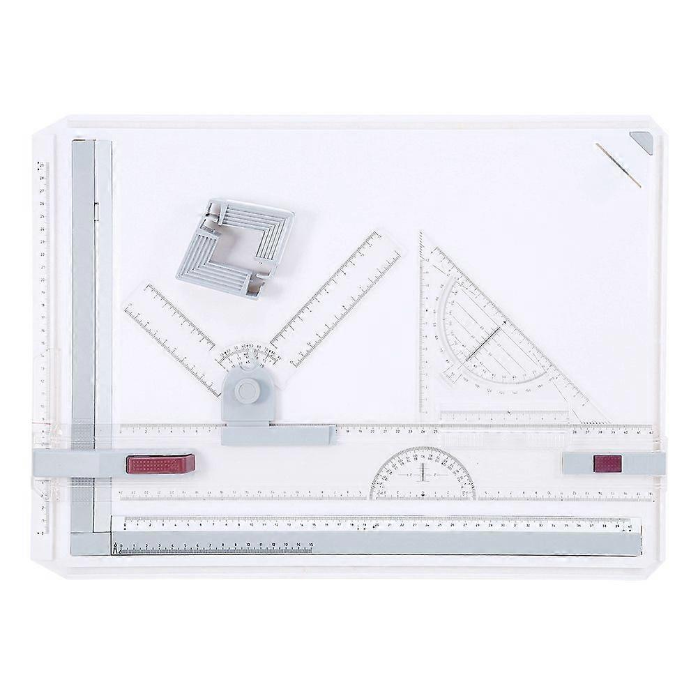 Multifuctional A3 Drawing Board Table Pad with Parallel Motion and Adjustable Angle Rulers Scho