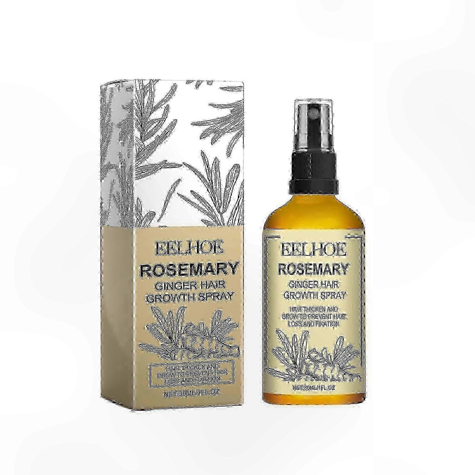 Rosemary and Ginger Scalp Treatment for Dry Frizzy Hair - Hydrating and Smoothing Formula