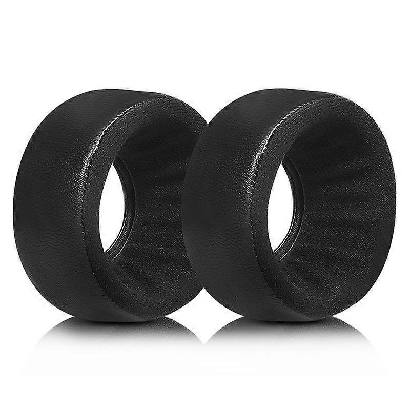 2pcs Earphone Replacement Earpads For Grado Lambskin Flannel(Black)