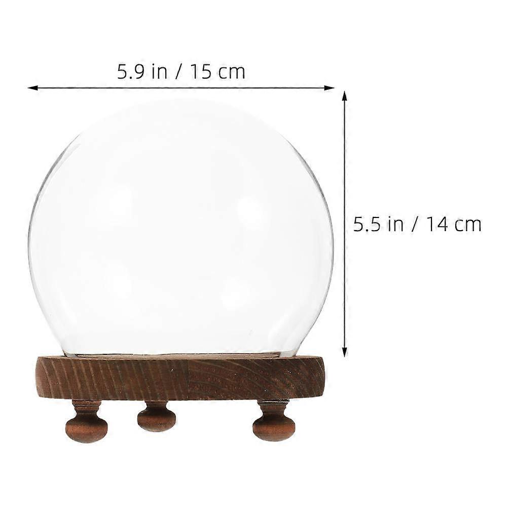 Glass Cloche Bell Jar for Protection Clear Globe Display Dome