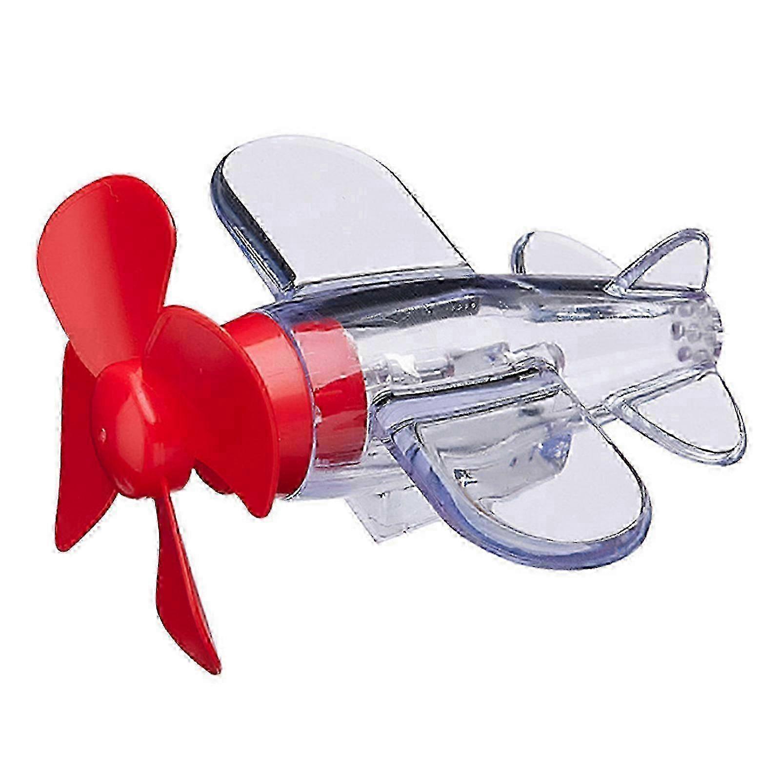Wind Up Airplane Toy With Trace-less Adhesive Small Airplane for Indoor Outdoor