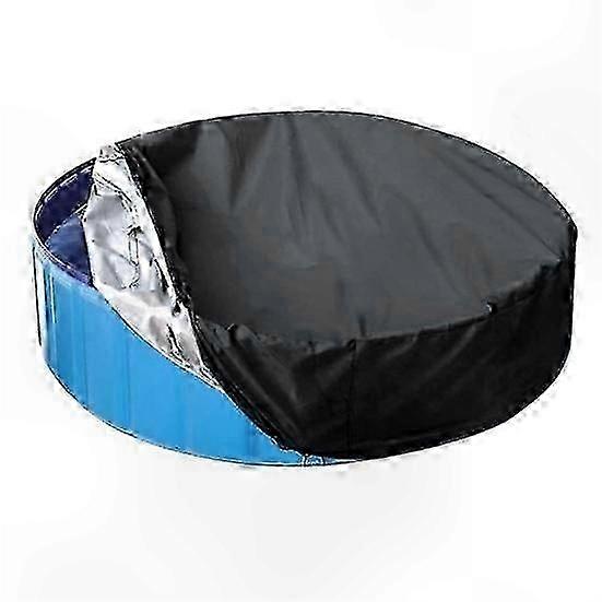 Round Foldable Pool Cover - Washable Fabric for Pet Pool Protection Waterproof and Dustproof Solution
