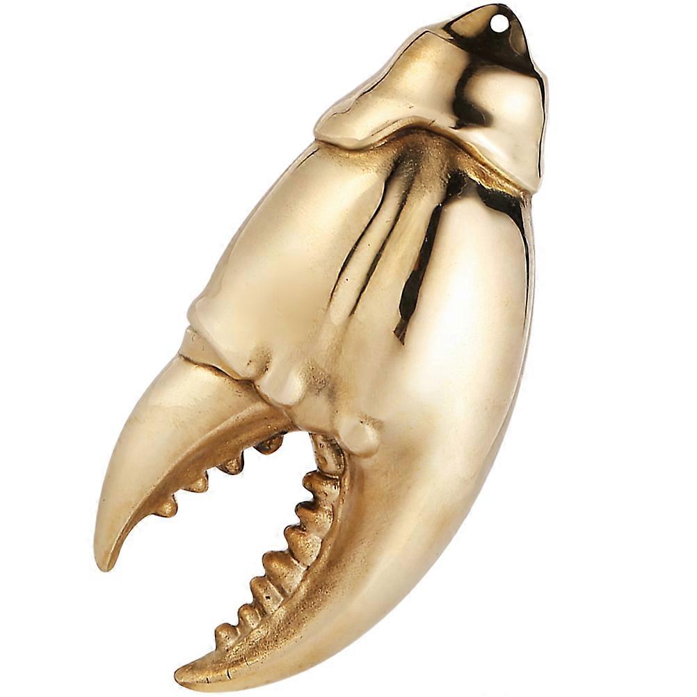 Brass Decor Retro Crab Claw Figurine for Home Decor 4Pcs Set