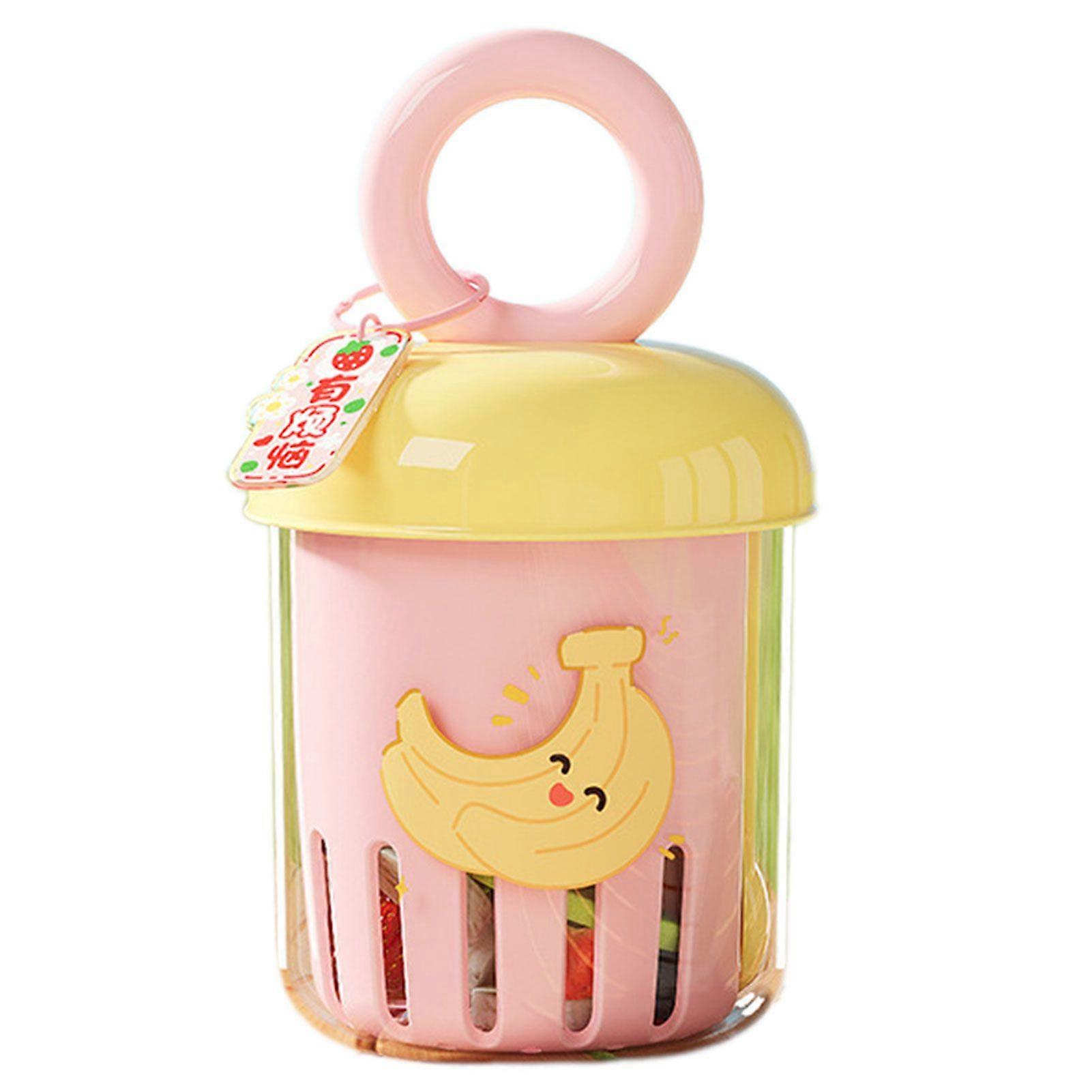 Portable Salad Cup with Fork Double-Layer Quick Draining Portable Salad Shaker Container for Outdoor Activities