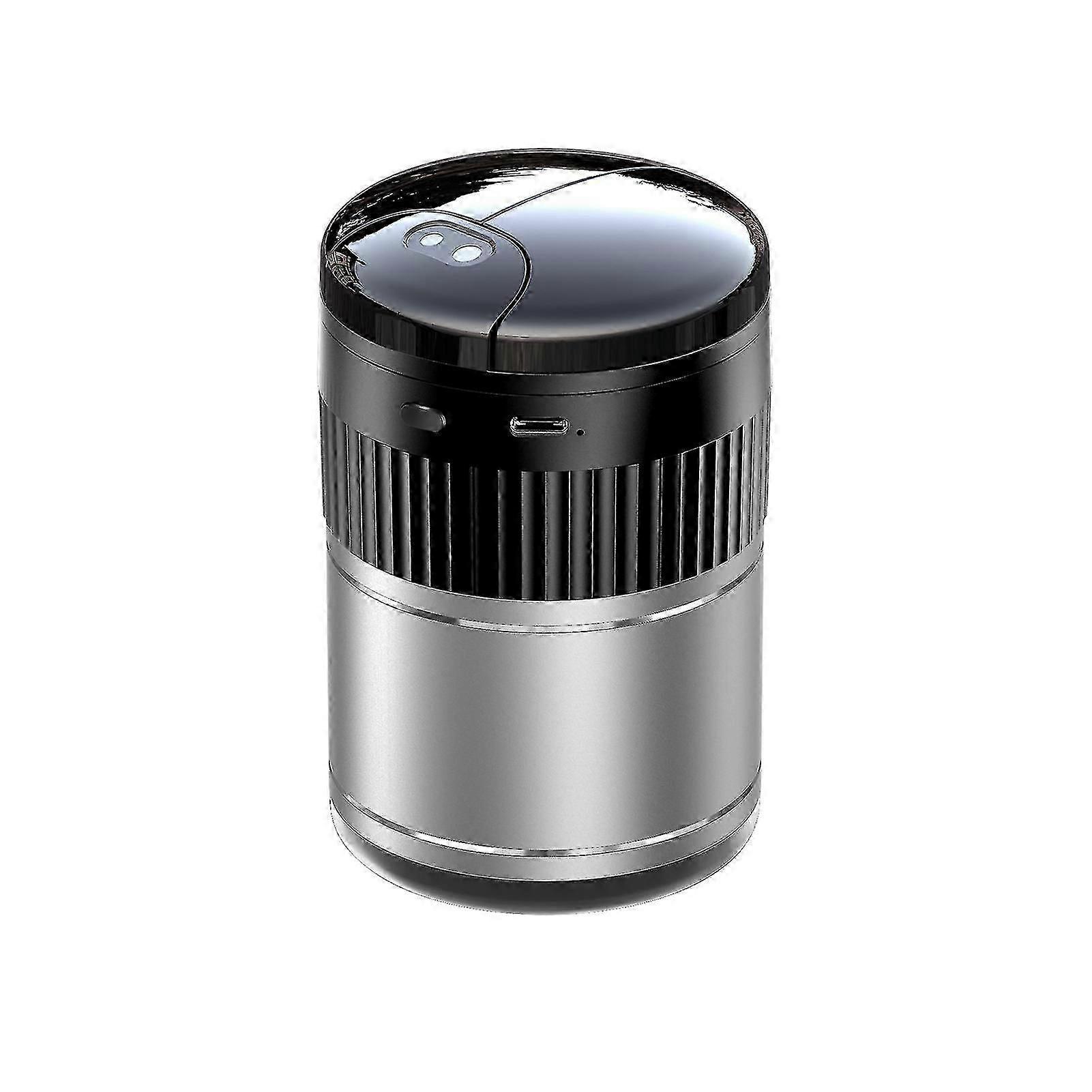 Ashtray Automatic Opening Closing Infrared Sensor USB Rechargeable Smokeless Light-Sensitive Mirror Ashtray Interior Accessory