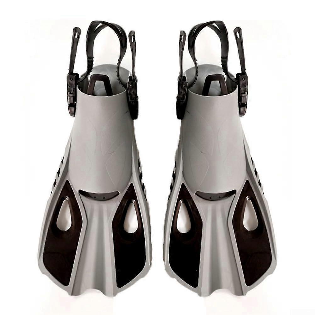 Snorkeling Fin Set Adjustable Fins XS Ash For Long Distance Swimmers