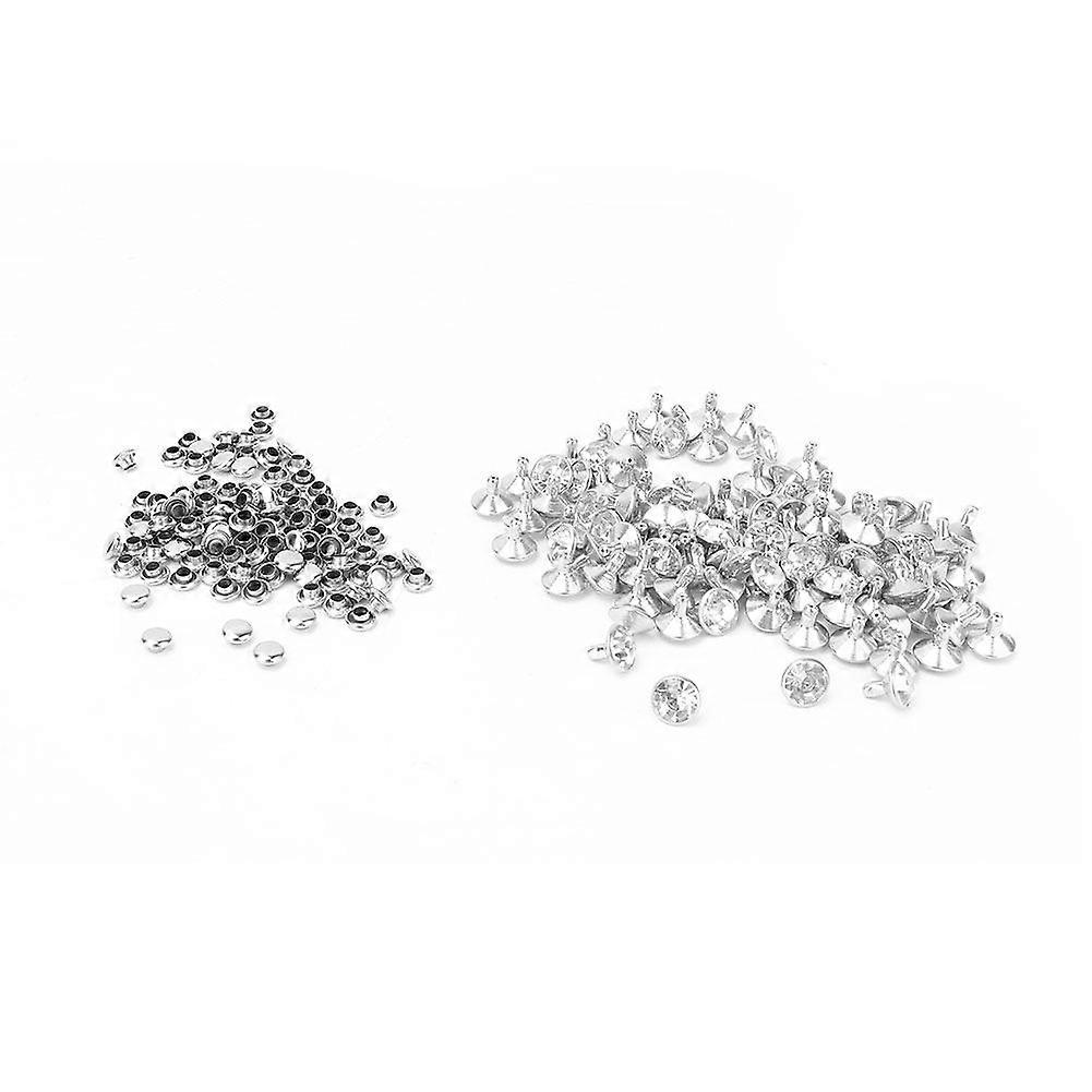 Cloth Crystal Inlay Rapid Rivets 12mm Spots Studs Cap for DIY Leather Craft Decoration(#2)