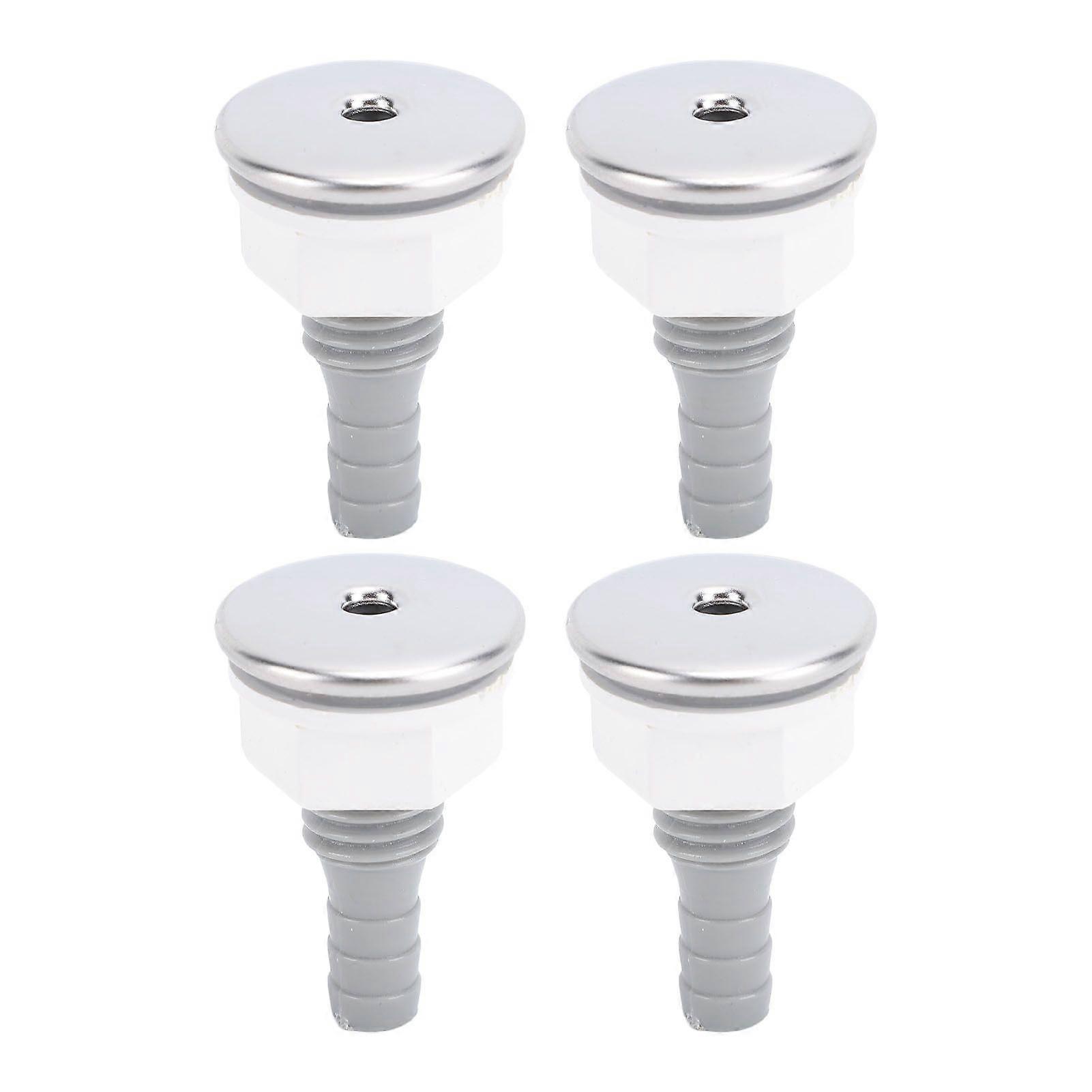 4pcs Bathtub Air Bubble Jet Nozzle PVC SPA Bathtub Straight Bubble Nozzle for Pool Accessory