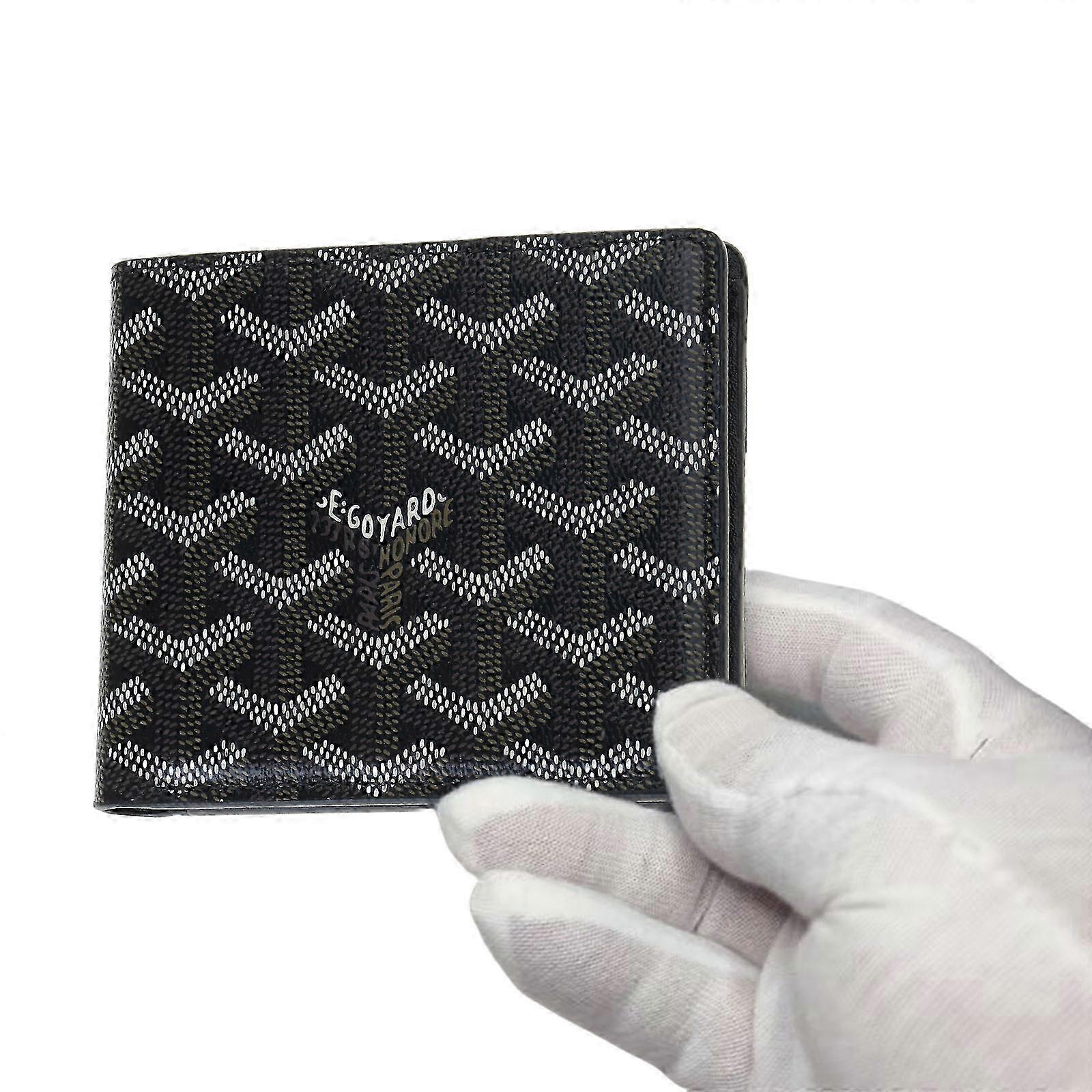 Short Wallet for Casual Use - PU Leather Houndstooth Card Holder