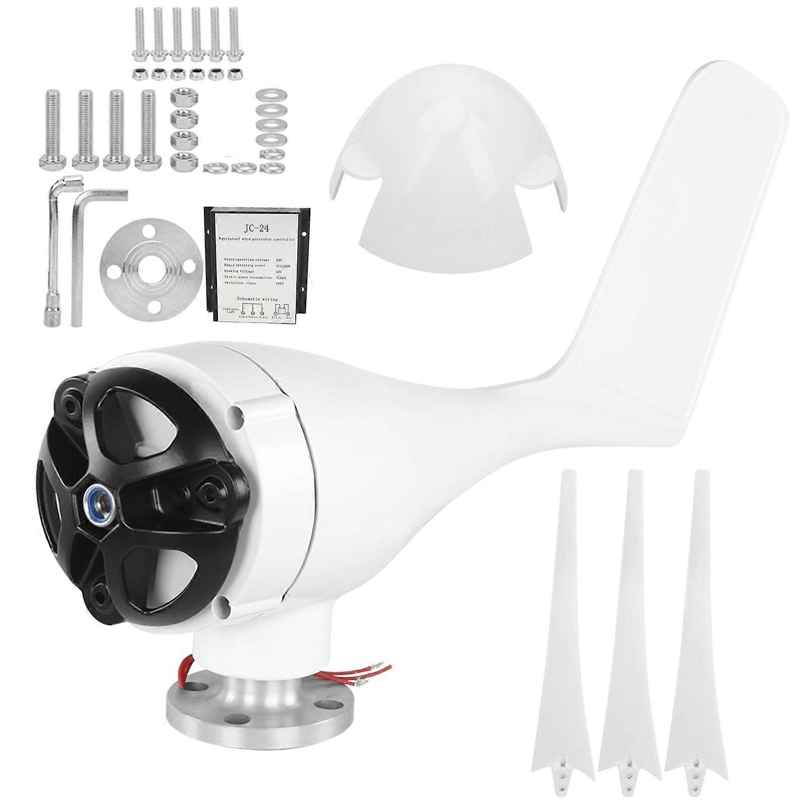 800W Small Wind Generator Turbines Kit 3 Blades Power Parts for Marine Home Charging