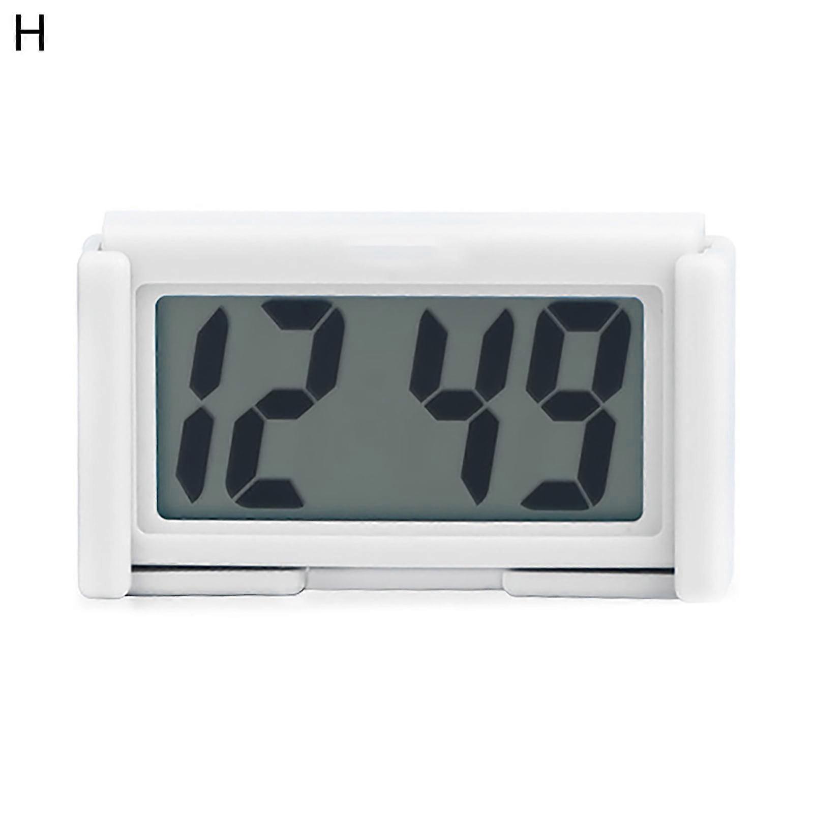 Welling Electronic Clock Self-adhesive Mini LCD Display Large Screen Table Dashboard Desk Digital Clock for Home