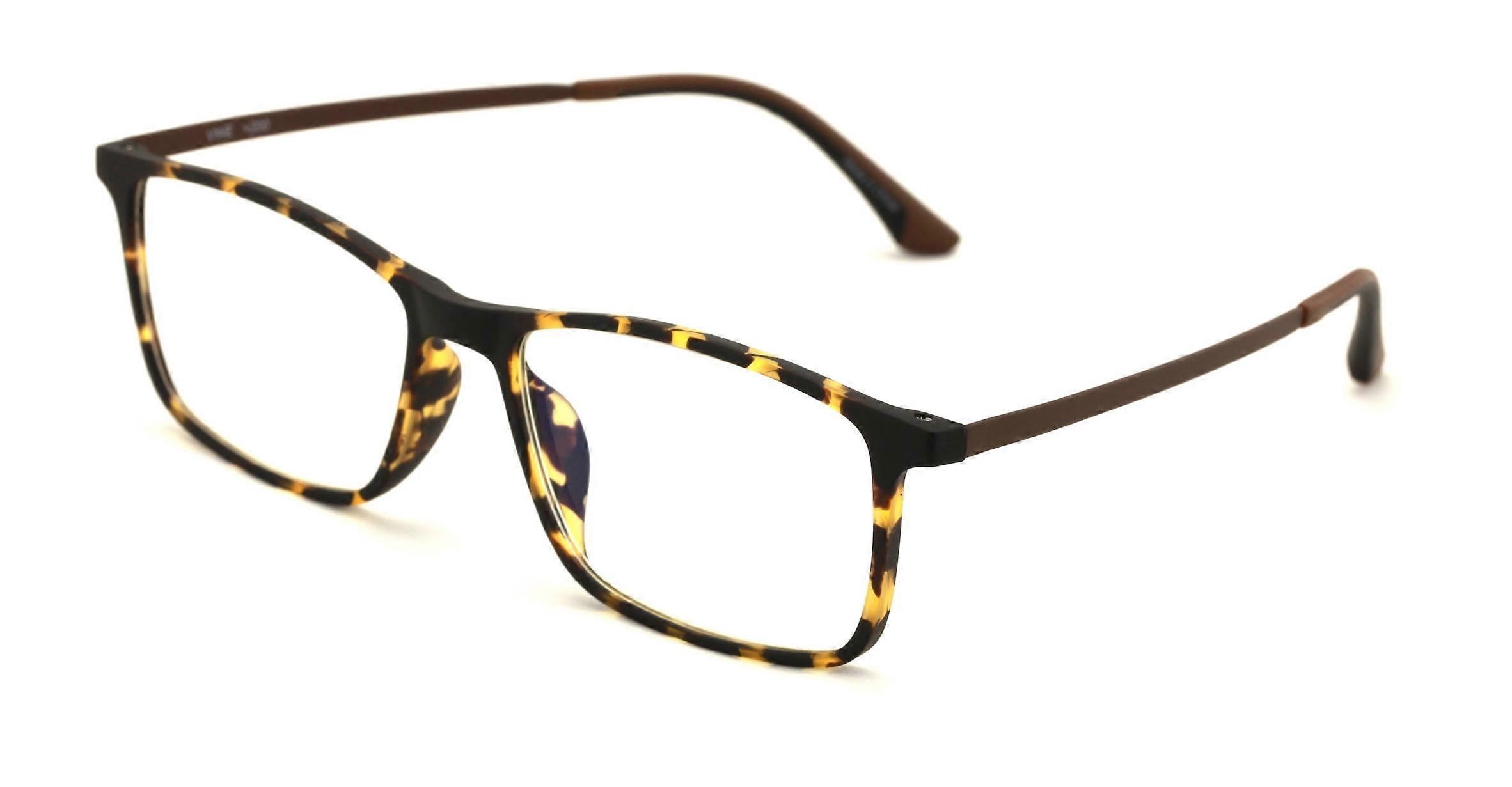 TR90 With Flexible Titanium B Temple Rectangle Reading Glasses - AR Anti-Reflective Coating - Reduce fatigue, strain, & dry eye from computer usage.