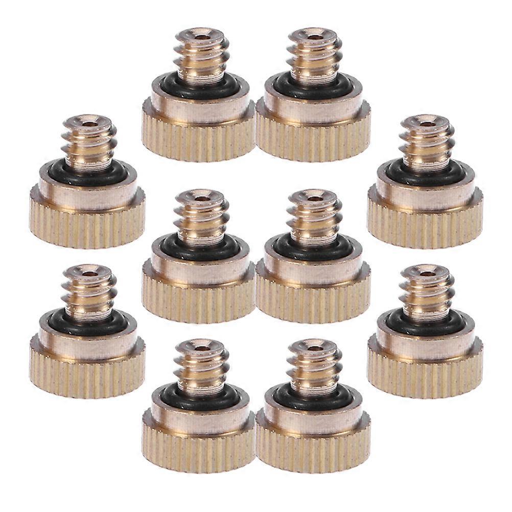 Golden Misting Nozzle Metal Atomizing Spray Mister Nozzle Replacement 40Pcs