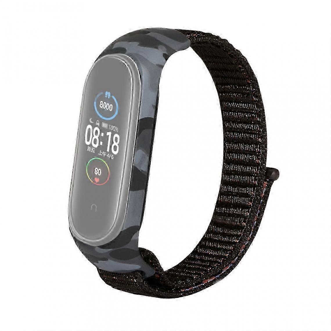 Nylon + silicone case with black closing frame for Xiaomi Mi Band