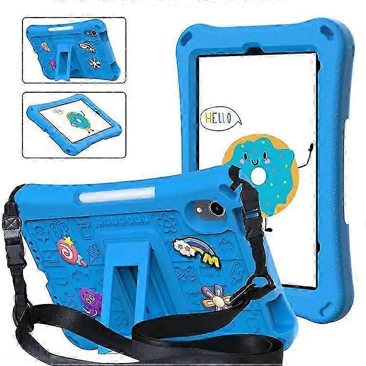 compatibile per iPad mini (2021) custodia EVA tablet copertura cavalletto con tracolla