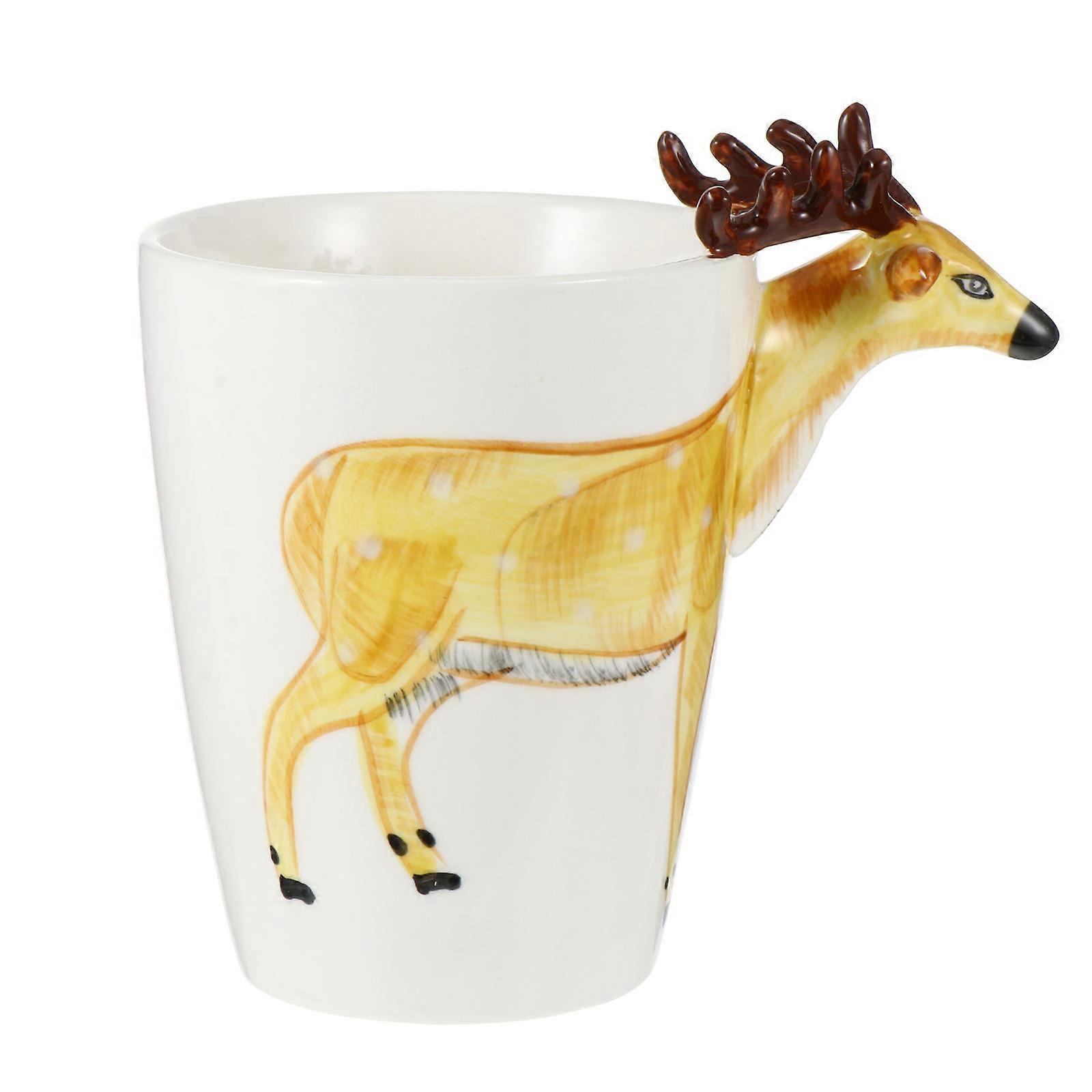 Animals Mug Cup for Coffee 1Pcs 3D Hand-Painted Ceramic Drinking Mug
