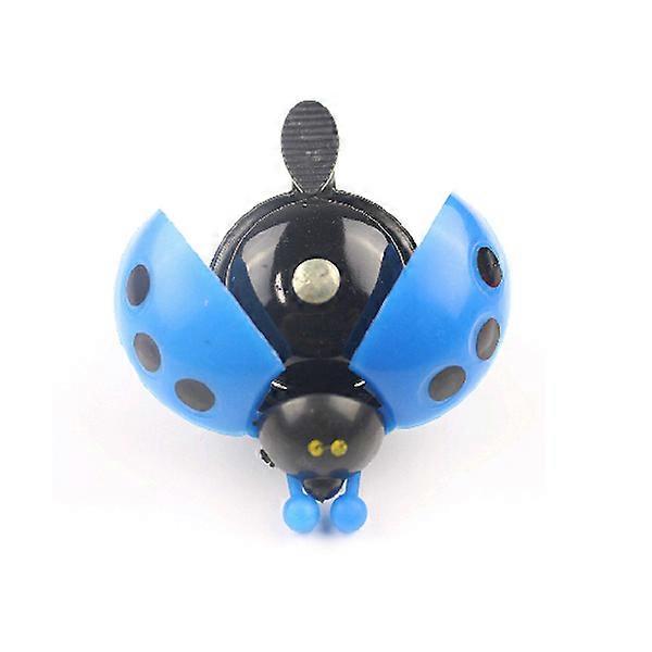 Bike Bell for Kids Ladybug Handlebar Ring Sound Bell Horn 3Pcs Blue