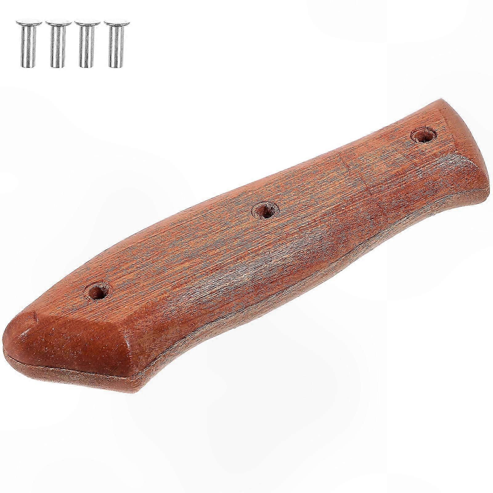 2pcs Wooden Replacement Handle for Kitchen Knife Repair, Cutter Handle Accessory