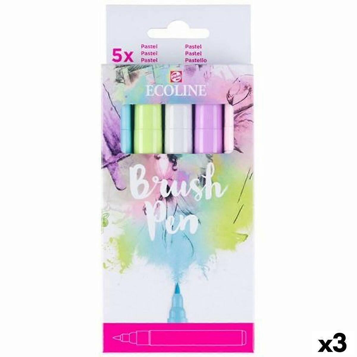 Set of Felt Tip Pens Talens Ecoline Multicolour 5 Pieces (3 Units)