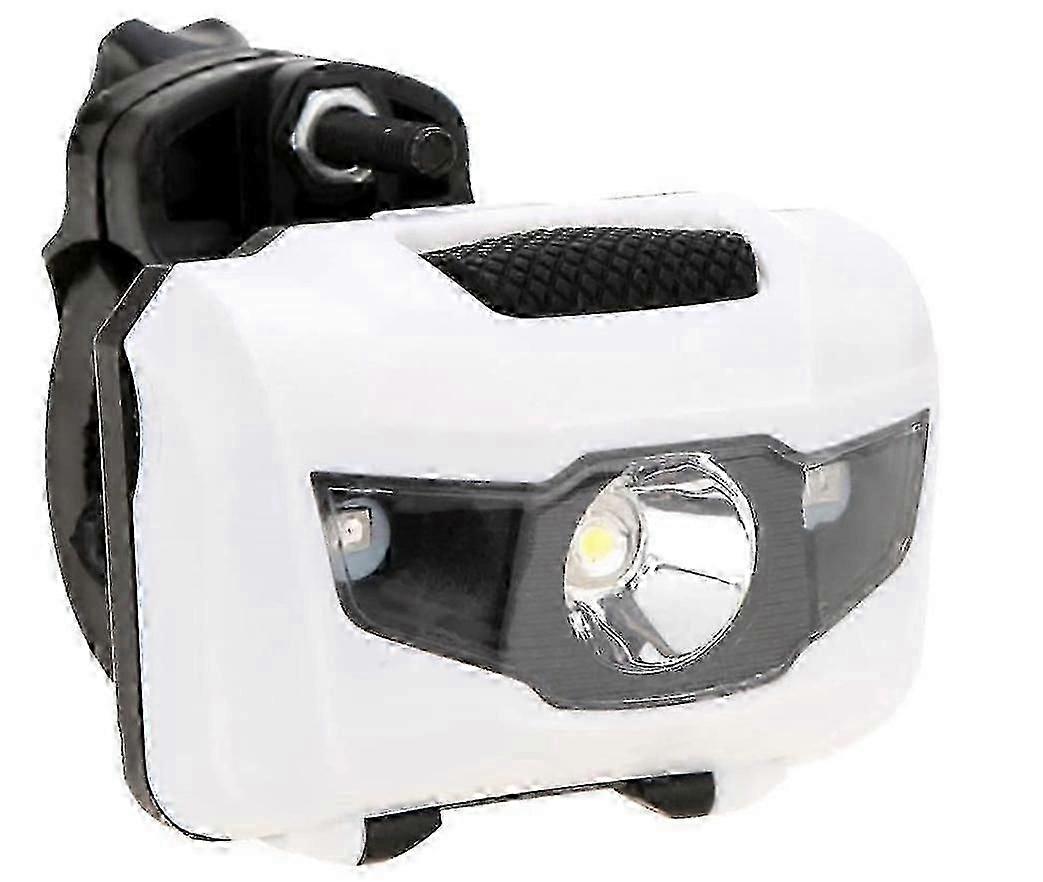 Bicycle Front Rear Lights Waterproof 360 Degree Rotation Cycling Dual Use Taillight(no Battery)(White)